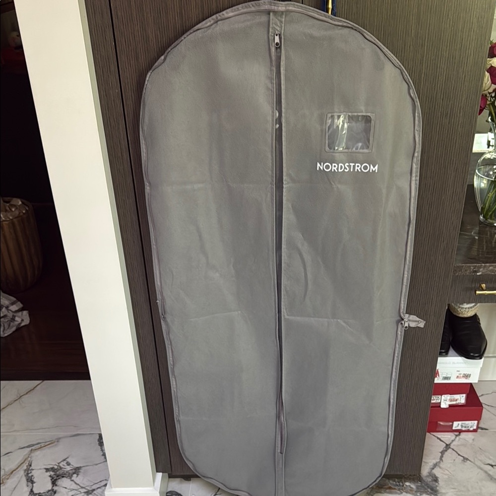 Nordstrom Charcoal Garment Bag with double Zippers NEW